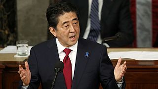 Il premier giapponese Abe interviene davanti al Congresso Usa