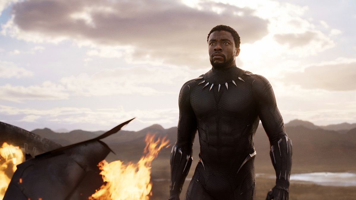 Image: Chadwick Boseman in a scene from "Black Panther," in theaters on Feb
