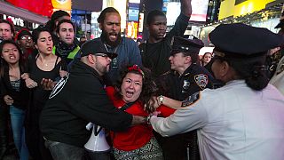 Manifestações em Baltimore e Nova Irque contra a brutalidade polícial