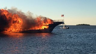 Image: Casino shuttle fire in Florida