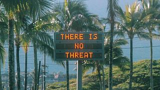 Image: An electronic sign in Oahu