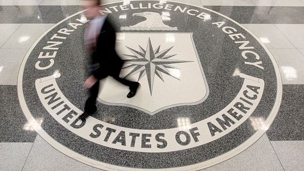 Image: The lobby of the CIA Headquarters Building in Langley, Virginia, on Image: The lobby of the CIA Headquarters Building in Langley, Virginia, on