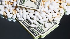 Prescription medication and one hundred dollar bills