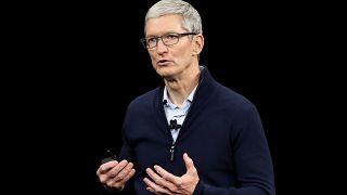 Image: Apple CEO Tim Cook speaks