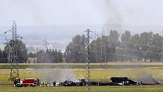 Al menos tres muertos en el accidente de un avión militar en el sur de España