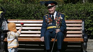 Russia pays tribute to its veterans