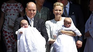 Royal twins are baptised in Monaco