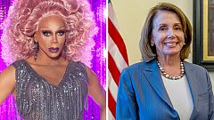 Image: RuPaul and Nancy Pelosi.