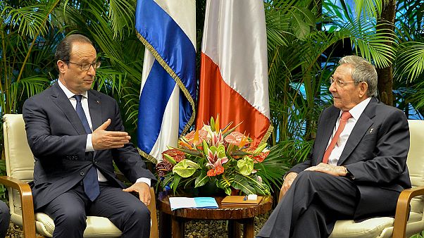 فرانسوآ اولاند با برادران کاسترو در هاوانا دیدار کرد فرانسوآ اولاند با برادران کاسترو در هاوانا دیدار کرد