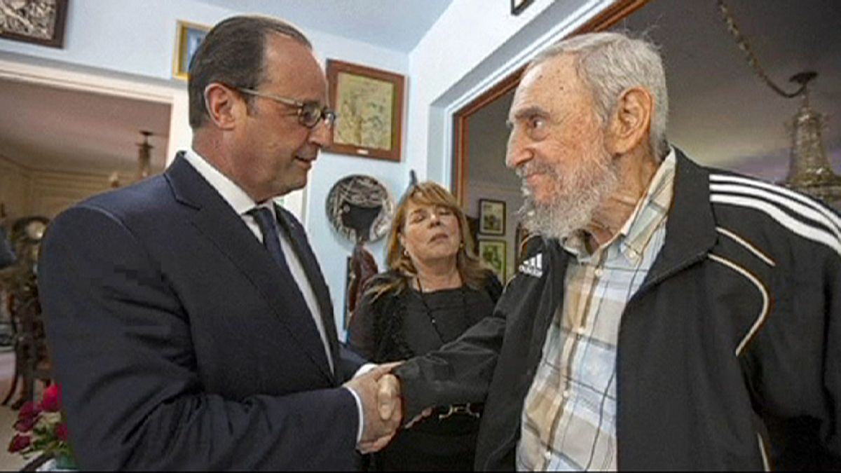 Олланд повидался на Кубе с Фиделем Кастро