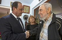 Kubába látogatott a francia elnök