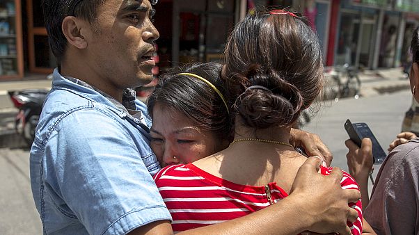 Pánico en Katmandú después de producirse un nuevo terremoto Pánico en Katmandú después de producirse un nuevo terremoto