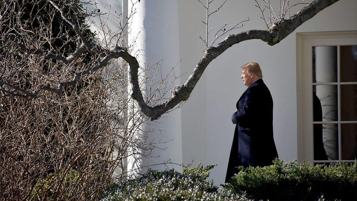 Image: President Trump departs the White House in Washington, DC to Camp Da
