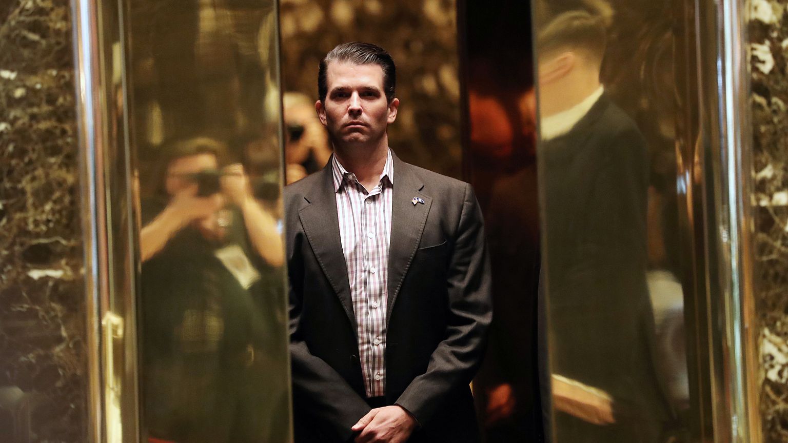 Image: Donald Trump Jr. arrives at Trump Tower