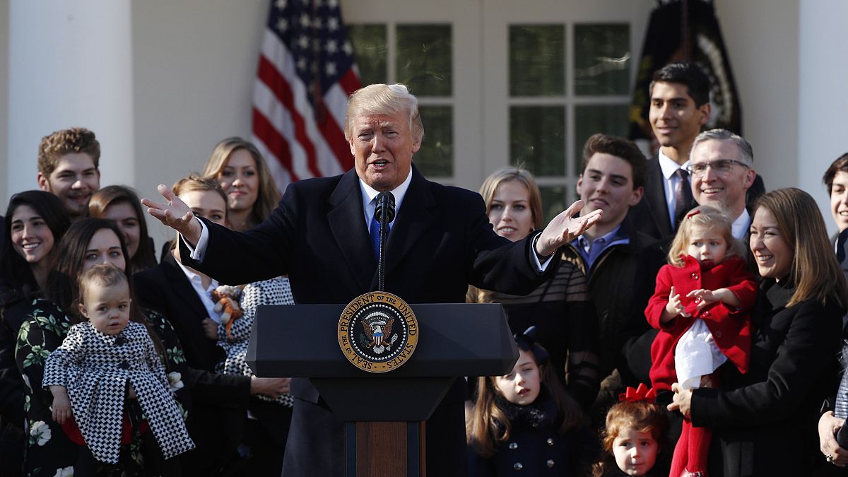 Image: U.S. President Donald Trump addresses the annual March for Life rall