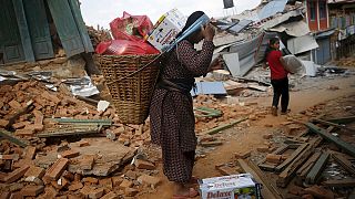 Nepalese camp outside, too scared to return to quake-damaged homes