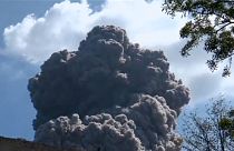 Никарагуа: извержение вулкана крупным планом