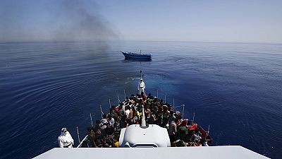 پناهجویان نجات یافته در سواحل لیبی