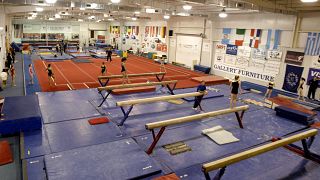 Image: A morning workout session at Karolyi Ranch