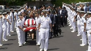Funeral held for US Naval officer killed in Philadelphia train tragedy