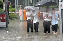 Özönvíz mossa a délkelet-kínai Fuzsu városát