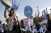 Újabb tüntetés Seatlle-ben a Shell Jeges-tengeri fúrásai ellen