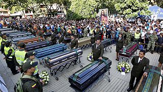 Huge funeral crowd honours victims of Colombian landslide
