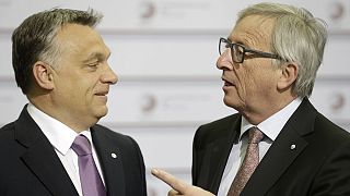 Juncker to Hungarian PM Orban: "Hello, Dictator!"