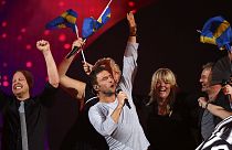 Ambiance festive dans les coulisses de l'Eurovision