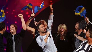 Ambiance festive dans les coulisses de l'Eurovision