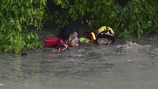 Major flooding hits Mexico and Texas, thousands stranded