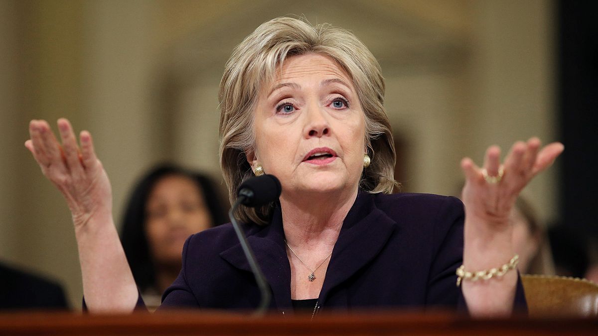 Image: Hillary Clinton testifies before the House Select Committee on Bengh