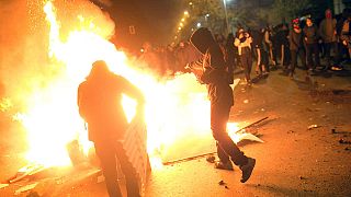 Una manifestación estudiantil finaliza con violentos incidentes en Santiago de Chile