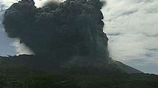 Watch: Volcano erupts on Japanese island