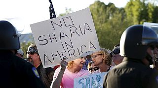 Rassemblement anti-islam devant le centre islamique de Phoenix