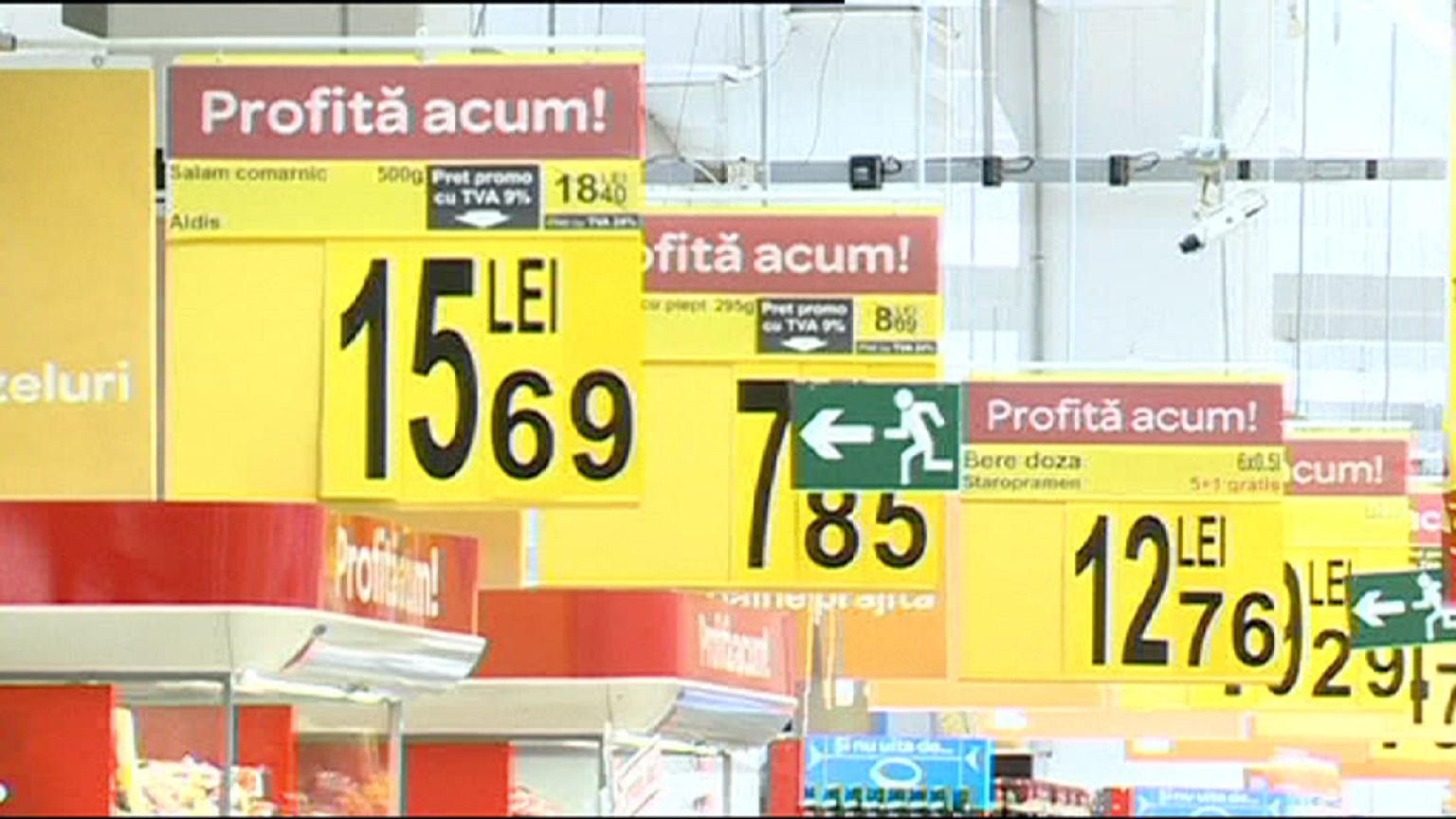 Rumanía rebaja el IVA de los alimentos del 24% al 9%