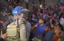 La policía israelí lanza granadas aturdidoras contra palestinos que protestaban contra un festival