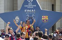 Ligue des champions : supporters du Barça et de la Juve envahissent Berlin