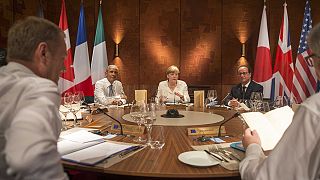 G7 leaders take a tough line against Russia at Alpine summit