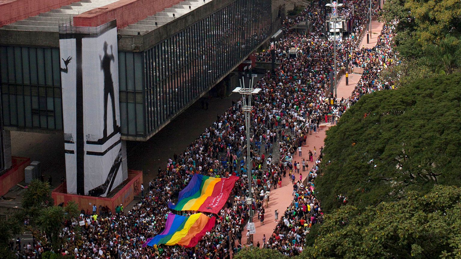 Gay Pride in Sao Paulo: Millionen demonstrieren für Rechte von LGBTI