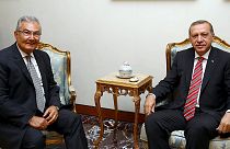 Cumhurbaşkanı Erdoğan, Deniz Baykal'ı kabul etti