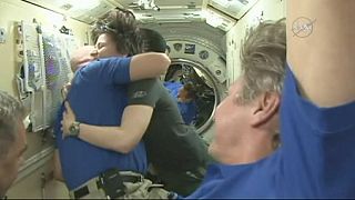 Astronauts return home after record-breaking ISS mission