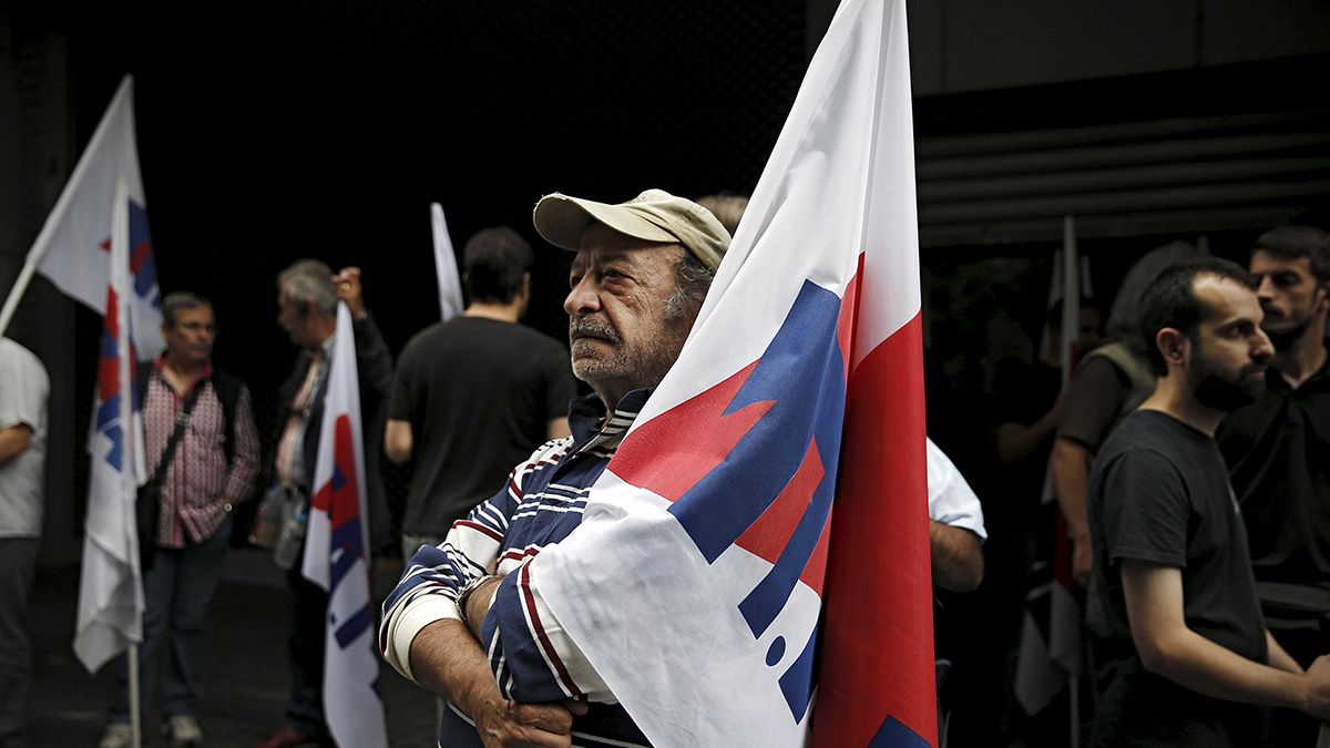 Protesters warn Greece's government over pensions as sources claim EU deal is close