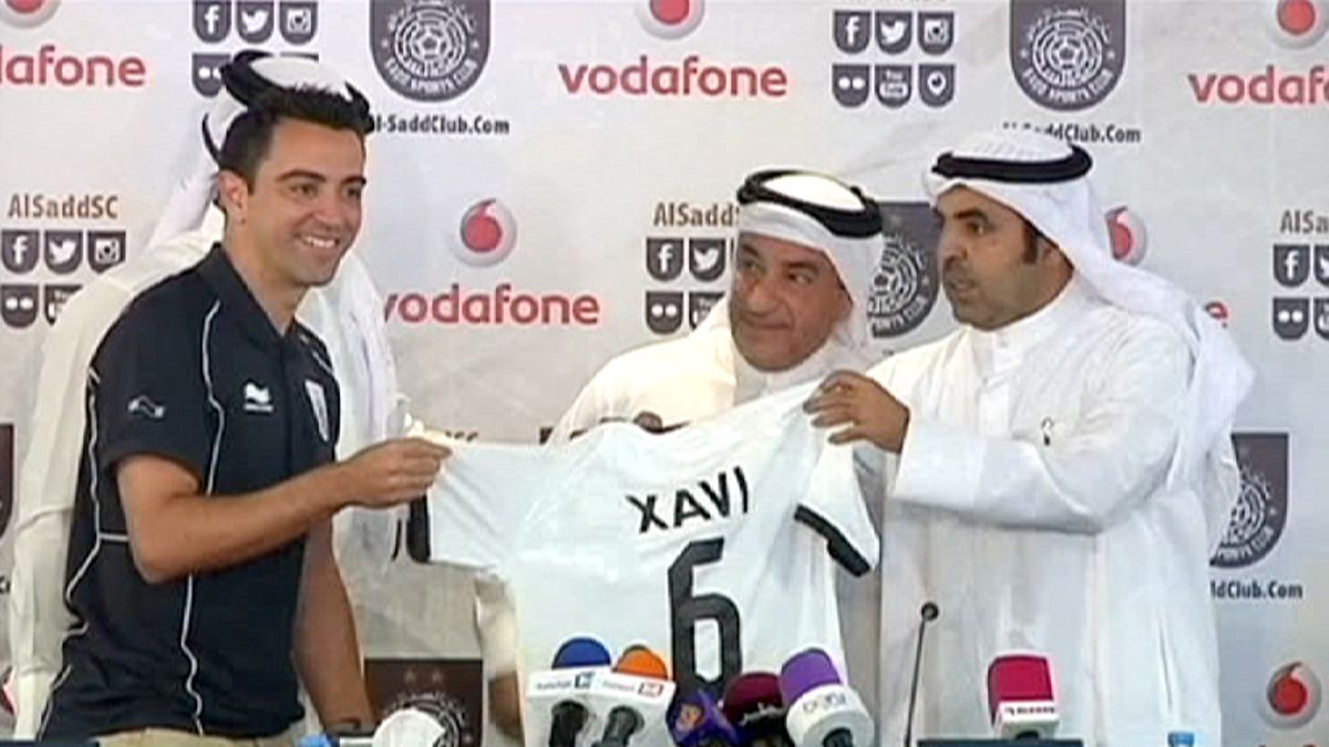 Barca Legende Xavi Hernandez bei Al Saad vorgestellt