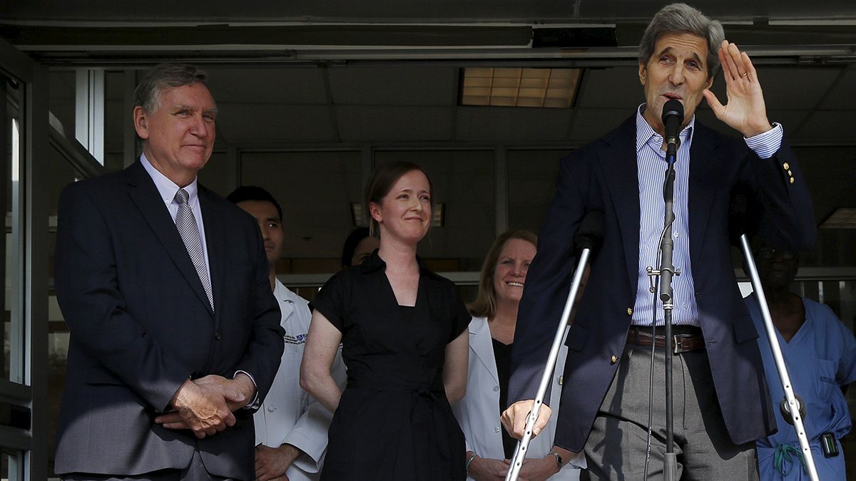 John Kerry leaves hospital after cycling accident