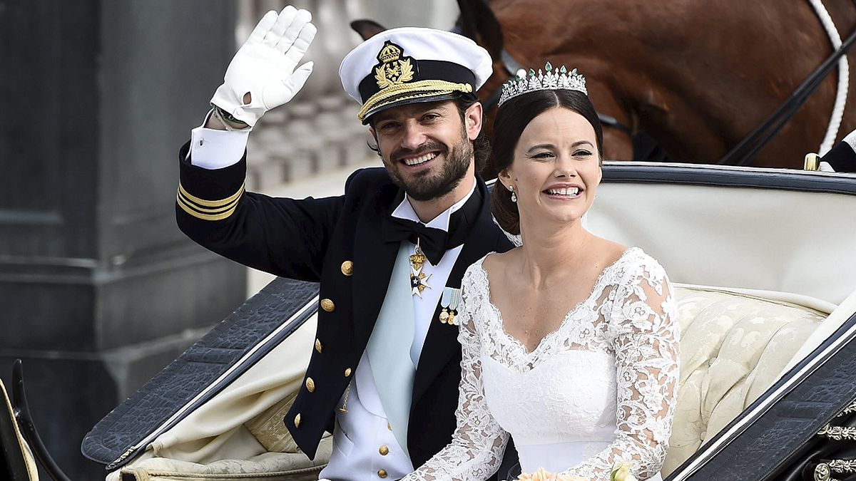 [Pictures] Sweden's Prince Carl Philip weds former reality TV star and model