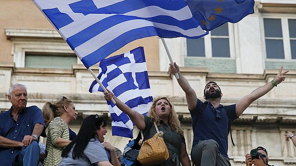 Athen: Tausende demonstrieren für Verbleib in Eurozone Athen: Tausende demonstrieren für Verbleib in Eurozone