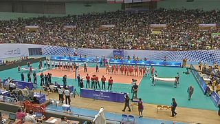 Iranian volleyball match played despite a ban for female fans