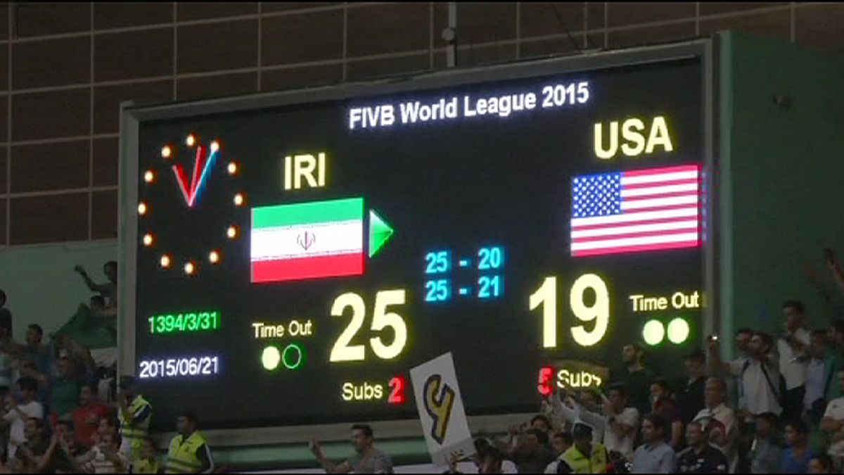 Irão: Seleção nacional de voleibol vence EUA