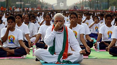 نخست وزیر هند در روز جهانی یوگا